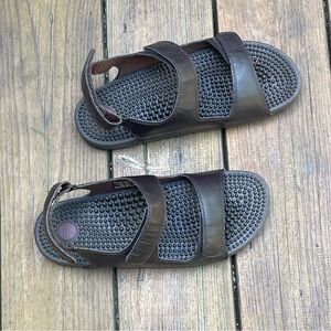 Kenkoh Balance Massage Orthopedic black Comfort Sandals  Size 10